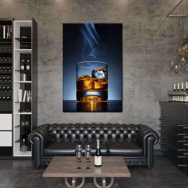 " Cool Whiskey Canvas Print ", 39" H x 26" W x 1.25" D