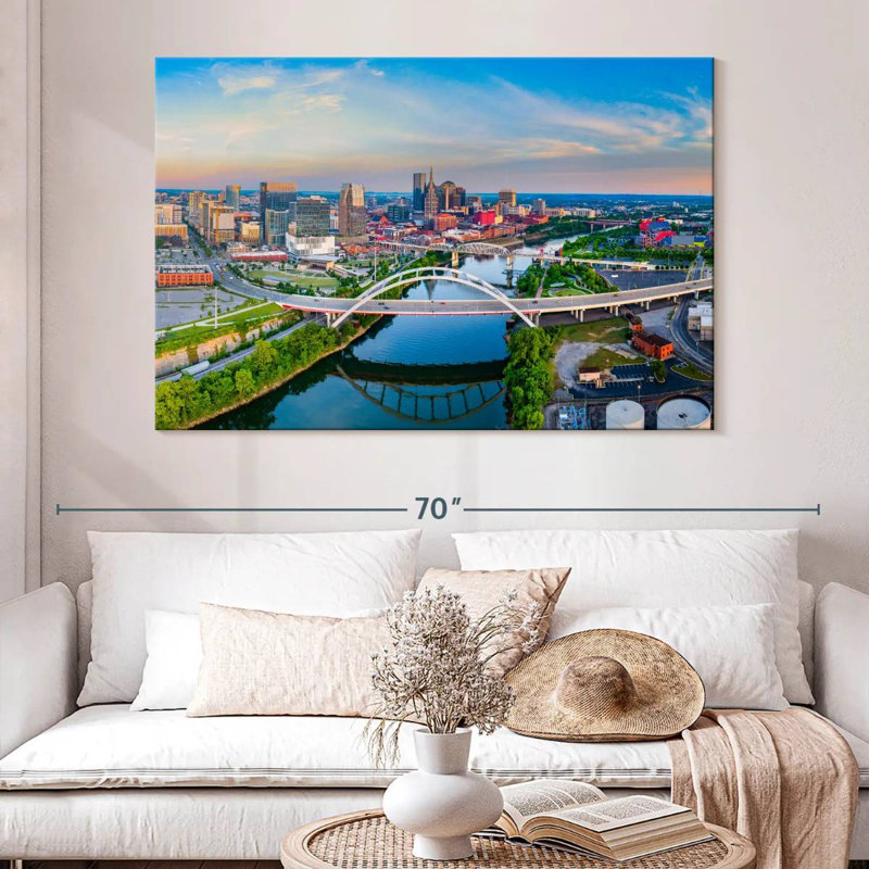 Nicci Nashville Skyline, H 34 po x l 51 po