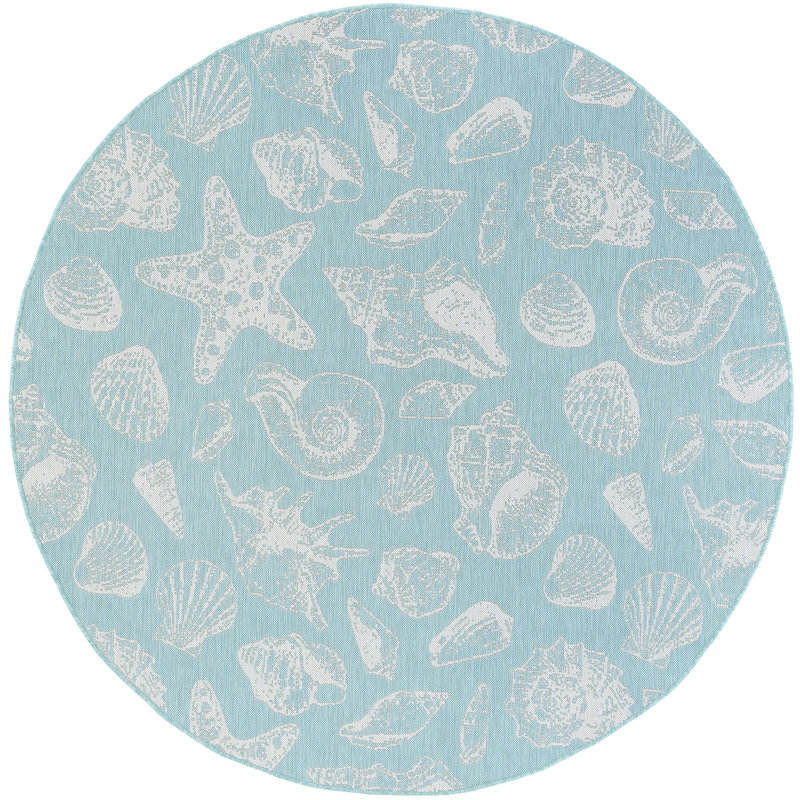 Tapis intérieur / extérieur Seraphine, Rond 5 pi 3 po
