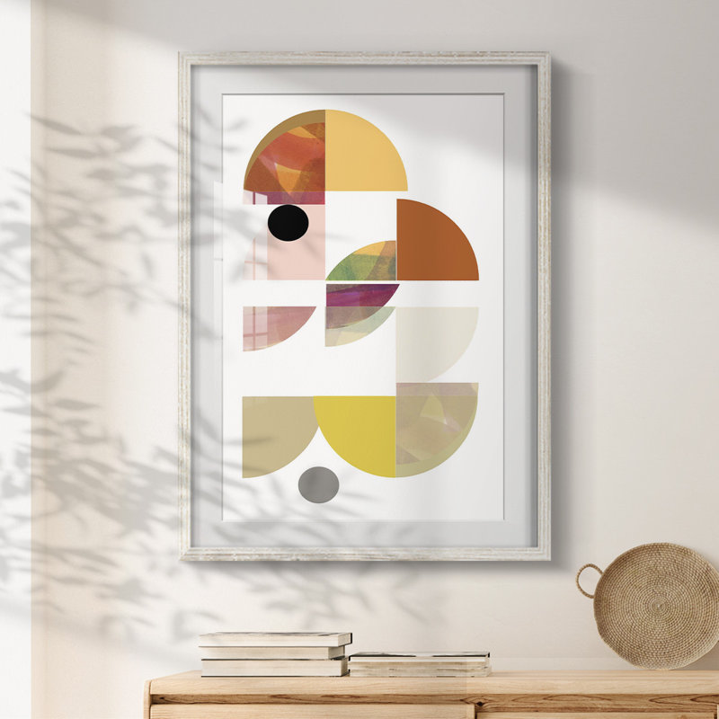 Dorset Shapes IV - Impression encadrée, H 28,5 po x l 20,5 po, Blanc