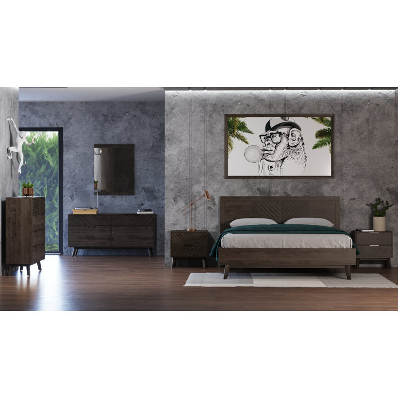 Lubertha Solid Wood Nightstand
