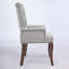 Chaise d'appoint rembourrée avec pieds courbés-120974042