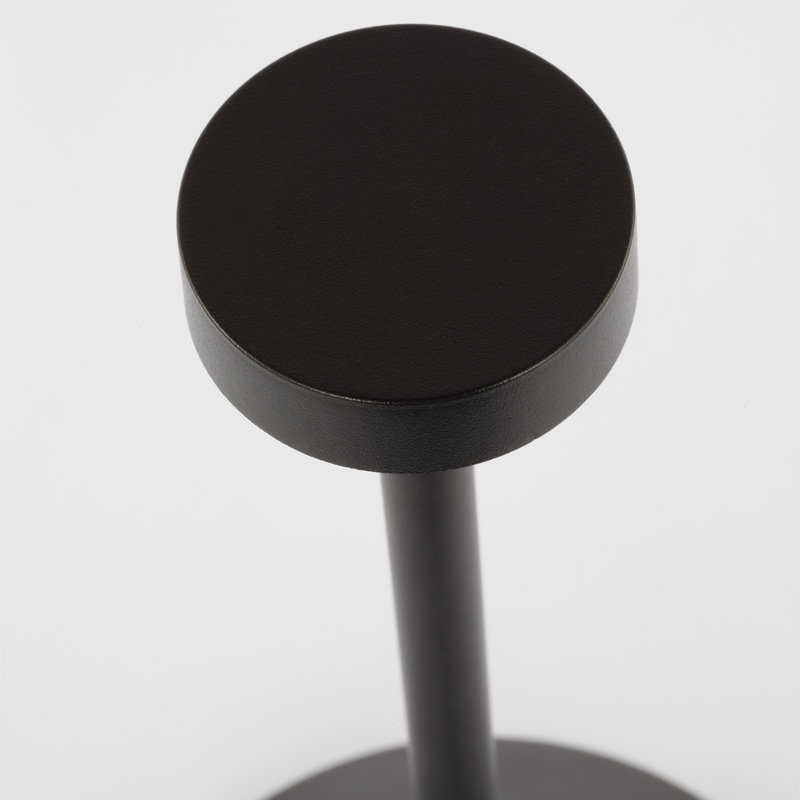Moneta Short Accent Rechargeable Table Lamp, Black