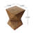 Chic Concrete Accent Table With Abstract Element - Lightweight Feature Side Fascination Look