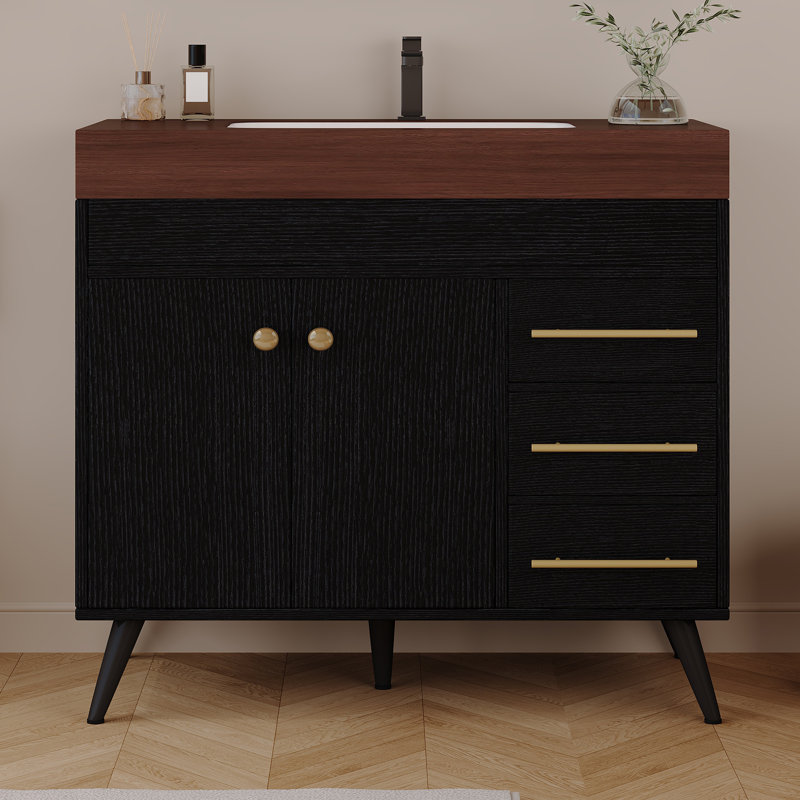 Freestanding Standard With Engineered Stone Top