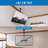 Height Adjustable Full Motion TV Ceiling Mount Bracket | Fits 32 - 77 Inch LCD, LED TVs