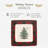 Christmas Tree TARTAN SQUARE PLATTER 10"