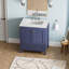 Meuble-lavabo de 30 po avec lavabo en marbre-352023380