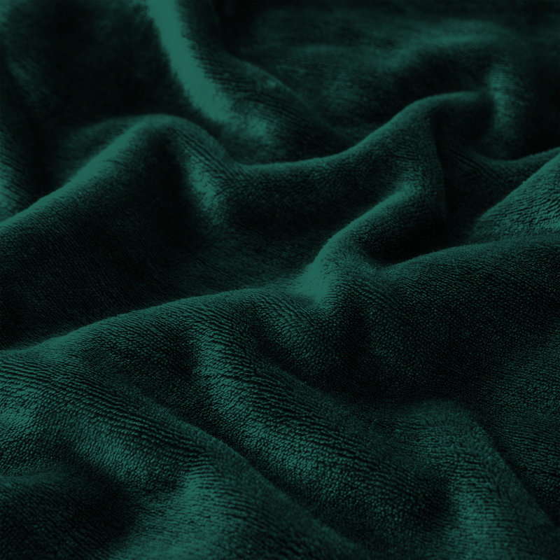 Aspire Homeware Deluxe Hotel Collection Ultra-Soft Sherpa Fleece Throw Blanket for Plush & Cozy Comfort, Emerald
