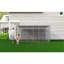 Enclos à poules 13 x 8 x 6,5 pi, filet, conception à verrouillage automatique, protection étendue et imperméable - cage en acier galvanisé avec revêtement, structure de 13 x 8 x 6,5 pi, verrou, couvercle, rouille