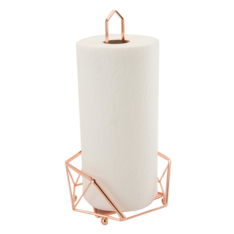 Iron Paper Towel Holder, Copper