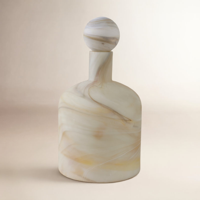 Bouteille en verre Nilda Sutton, Gris, 13"