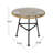 Orlando Outdoor Glass Top Faux Rattan Side Table,Tempered Glass Top End Table For Balcony Porch Deck-1100880158