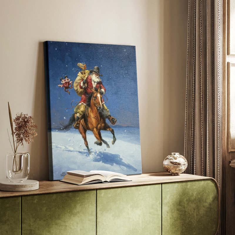 Cavalier de minuit - galerie Cavas sur mesure, H 18 po x l 12 po