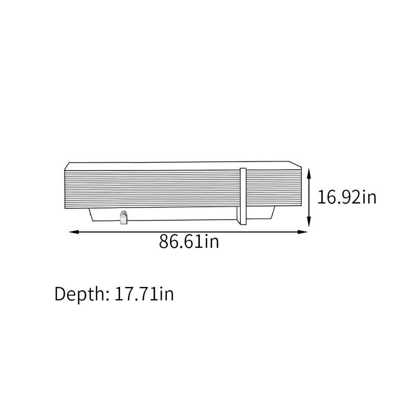 Solid wood minimalist style TV stand