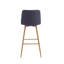 Upholstered Counter Stool with Metal Frame-471388998