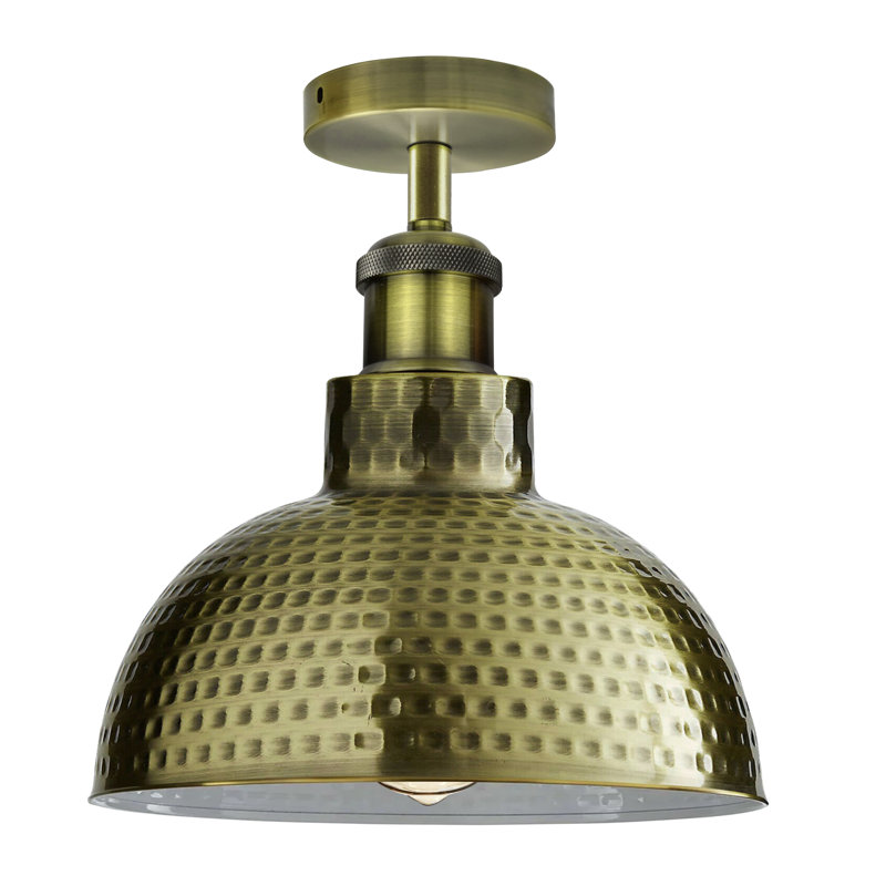 Cordero Semi Flush Mount, Green Brass
