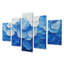 Blanc sur velours bleu jonquilles Bloom III - jonquilles - Art mural traditionnel