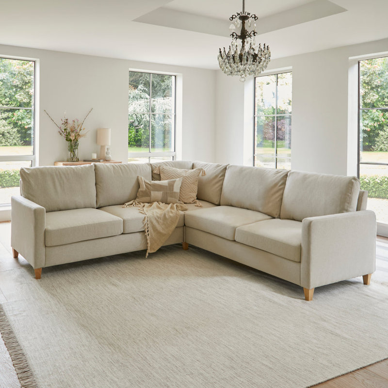 Aharshi 4 Seater Fabric Corner Sofa 