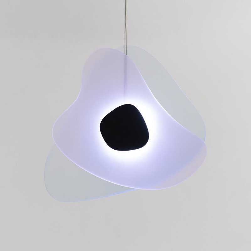 Aurora Pendant, Black/Blue/Fuchsia