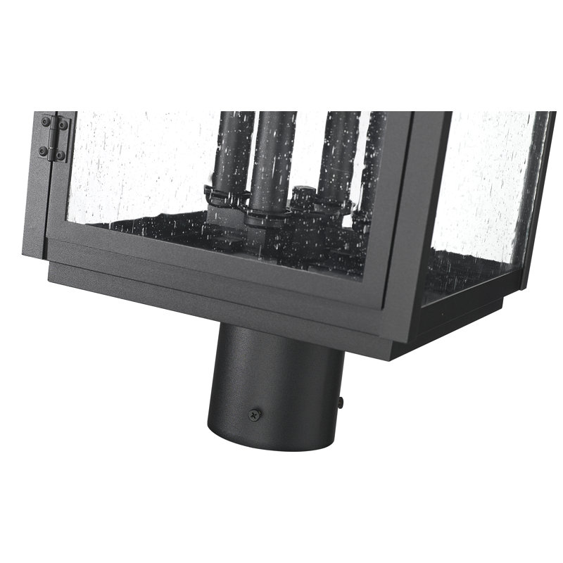 Amari Sand Black 4 Light Outdoor Post Mount Fixture