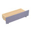 Lit de jour simple tapissier avec dossier ergonomique et 2 tiroirs, gris-1795123427