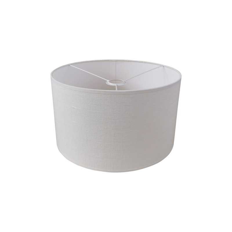 Araminta 1 - Light Drum Pendant, 25cm H x 40cm W x 40cm D, White