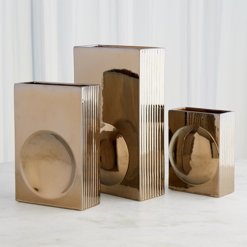 Symbiotic Vase-Bronze-Lg, 10" H x 7.5" W x 5" D