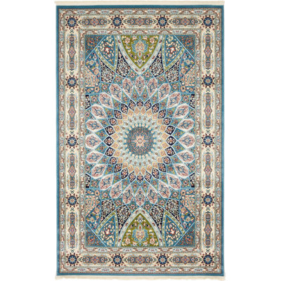 Tapis bleu Jackson Jackson