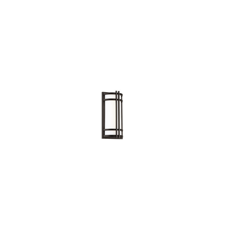 Skyscraper Outdoor Dimmable LED Flush Mount, Bronze, 3000K, 12" H x 6" W x 3.25" D
