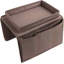 Canapé Organisateur d'accoudoirs avec porte-gobelet, plateau, chaise, accoudoir, télé, support pour fauteuil inclinable, fauteuil, rangement, poches de rangement, sac pour téléphone portable, tablette, livres, magazines