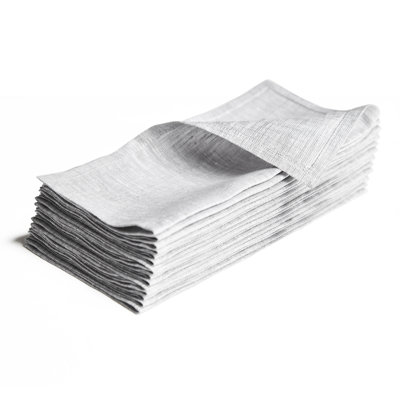 100% Pure Linen Cocktail Napkins - Athena