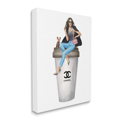 «Fashionista Stylish Woman Designer Glam Coffee» par Ziwei Li - impression d'art graphique