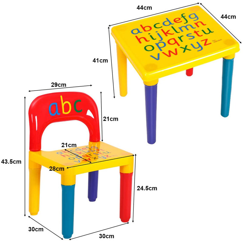 Sepulveda Kids Square Play Or Activity Table and Chair Set