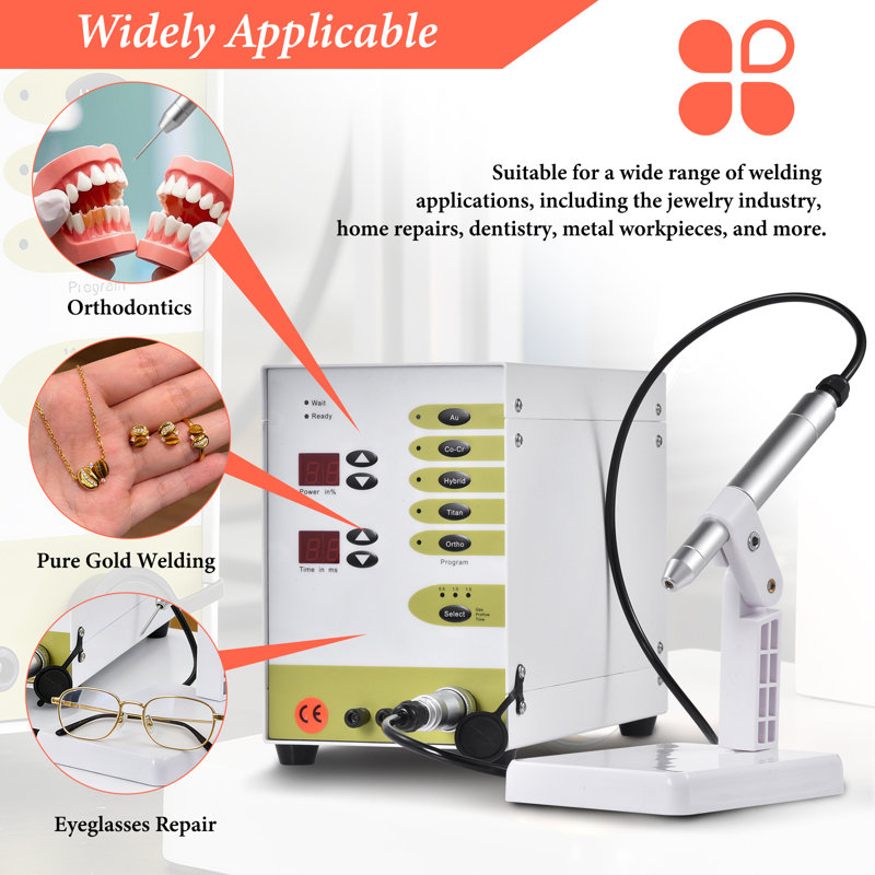 Pulse Jewelry Arc Welder, 100A Jewelry Welding Machine, Handheld Welding Machine for Hardware and Jewelry Work