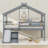 Twin Low Loft House Bed With Slide, Ladder, Safety Guardrails-106752978