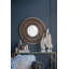 Miroir rond en bois Carter