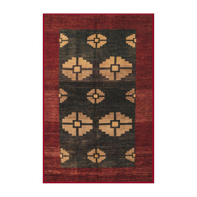 Tapis décoratif multicolore à motif abstrait