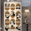 Garde-robe simple panda crème