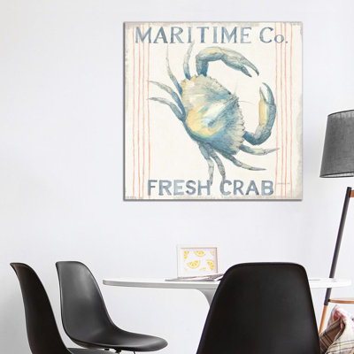 Floursack Nautical III Sq by Danhui Nai - Wrapped Canvas Print