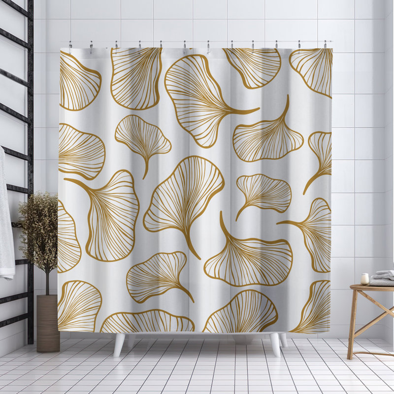 Coco Shower Curtain, Mustard