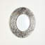 Quill Burst Round Steel Beveled Wall Mirror