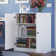 100% Solid Wood 3-Shelf Bookcase with Solid Doors and Adjustable Shelves
