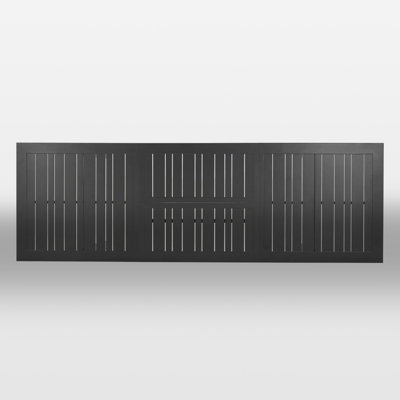 109" L X 35.4" W Long Extendable Rectangular Aluminum Outdoor Dining Table for 8-10 Person