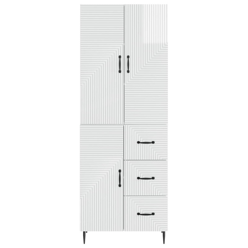 Storage Cabinet, High Gloss White
