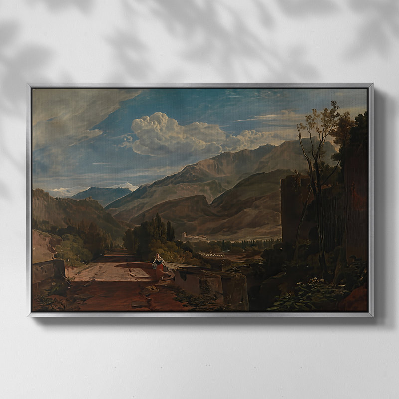 «The Wheat Field», 1816 - John Constable, toile tendue avec châssis, 26 x 40, Doré