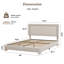 Upholstered Bed Frame With Headboard, No Box Spring Required-1804579949-1804579944