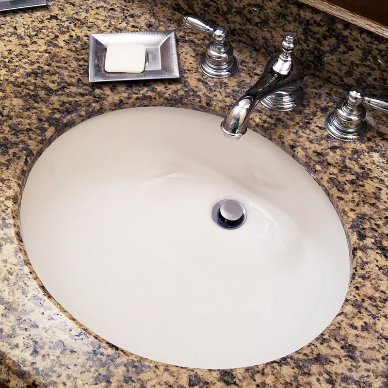Nantucket Sinks Great Point 15.87'' Vitreous China Oval Bathroom Sink with Overflow, White
