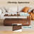 47.2" Modern Rectangular Coffee Table With 2 Drawers And Multi-Color LED Lights-1870207110