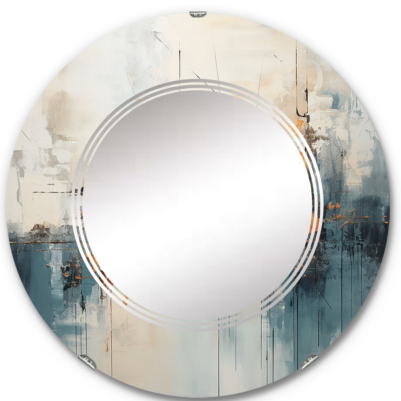 Miroir mural Minimalisme Ephemeral Power, moderne, 24 po x 24 po